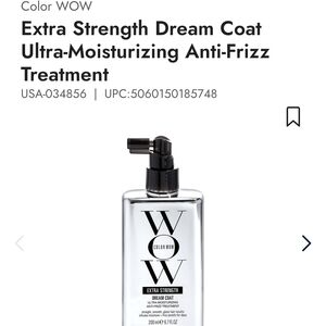 Color WOW Extra Strength Dream Coat Anti-Frizz Treatment - Black